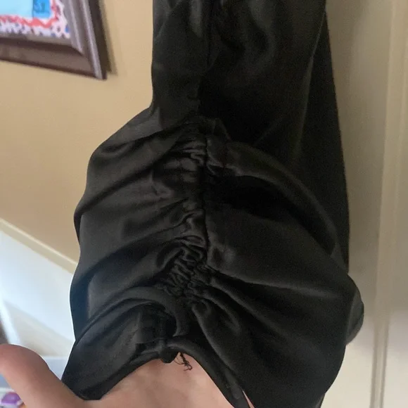 Adika black slip dress with adjustable ties - Picture 3 of 3